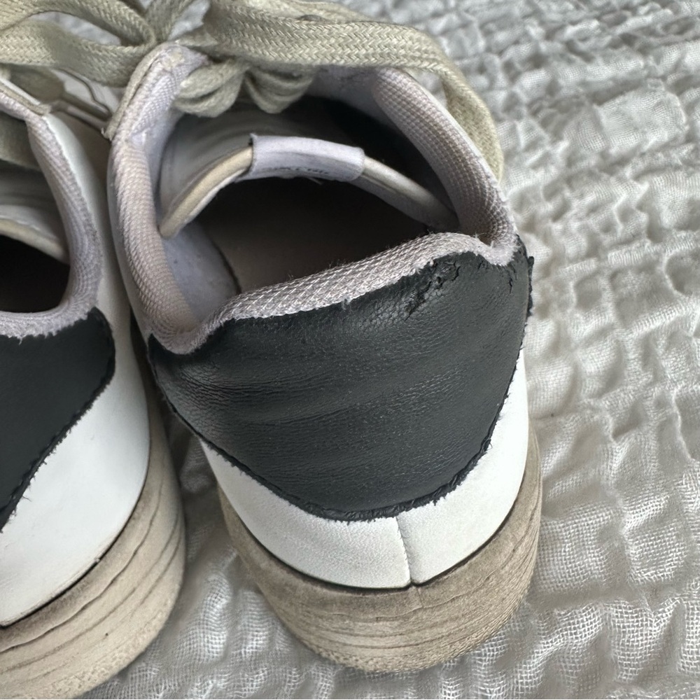 Victoria Spain Leather Sneakers White Brown Casual Trainer EU38 US 8 - Picture 7 of 11